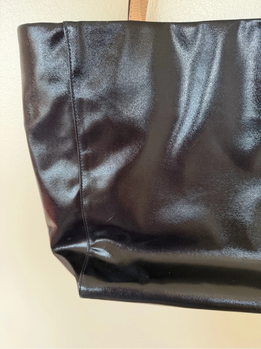 KATE SPADE NEW YORK KERRYN FULTON STREET PATENT LEATHER LARGE SHOPPERS TOTE